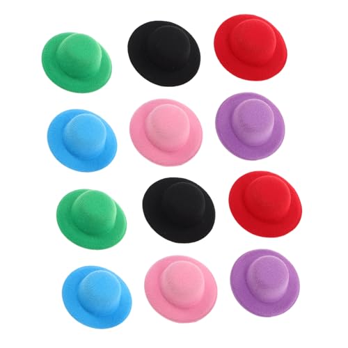 FONDOTIN 12 Stück Teiliges Bunte Mini Miniatur Formelle Puppenhüte Klein Leichte DIY Bastel und Weihnachtsdeko für Puppenzubehör und Rollenspiel FONDOTIN 12 Stück Teiliges Bunte Mini Miniatur Formelle Puppenhüte Klein Leichte DIY Bastel und Weihnachtsdeko für Puppenzubehör und Rollenspiel von FONDOTIN