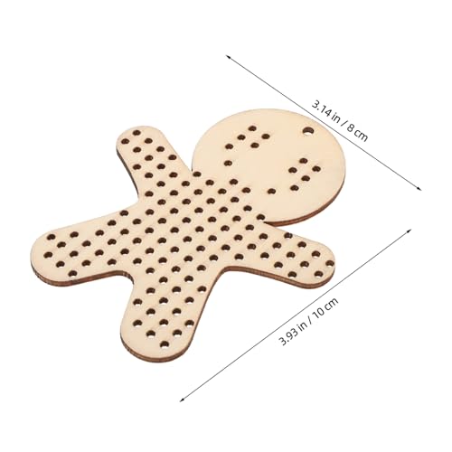 FONDOTIN 12 Stück Teiliges Diy Holz Kreuzstich Anhänger Lebkuchenmann Form Stabile Holzhänger zum Besticken Stickvorlage für Handarbeiten Langlebige Holzplatten für Kreative Dekoration FONDOTIN 12 Stück Teiliges Diy Holz Kreuzstich Anhänger Lebkuchenmann Form Stabile Holzhänger zum Besticken Stickvorlage für Handarbeiten Langlebige Holzplatten für Kreative Dekoration von FONDOTIN