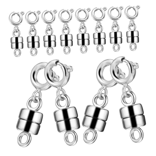 FONDOTIN 12 Stück Teiliges Magnetische Schmuckverschlüsse Langlebiger Legierung Praktische und Halskettenverbinder mit Starkem Magnetverschluss für Vielseitige Schmuckanwendungen FONDOTIN 12 Stück Teiliges Magnetische Schmuckverschlüsse Langlebiger Legierung Praktische und Halskettenverbinder mit Starkem Magnetverschluss für Vielseitige Schmuckanwendungen von FONDOTIN