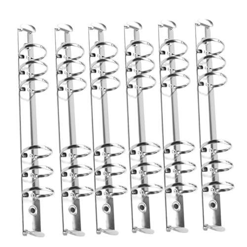 FONDOTIN 12 Stück Teiliges Metall Buchring Ringbuch Binder Clips Silber für Büro Schule Scrapbook Organizer von FONDOTIN