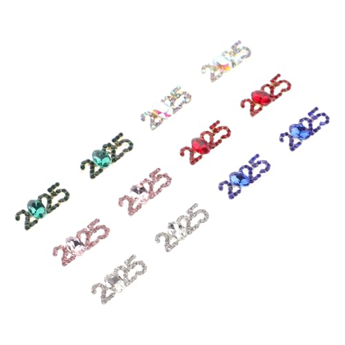 FONDOTIN 12 Stück Teiliges Nummern Nail Charms mit Funkelnden Strasssteinen Leichte DIY Fingernagel Dekorationen für Professionelle und Private Nagelkunst Vielseitiges Nagelschmuck Zubehör von FONDOTIN
