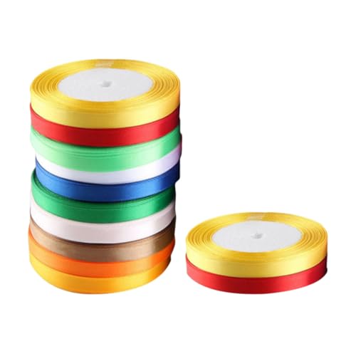 FONDOTIN 12 Stück Teiliges Satin Geschenkband Breit Strapazierfähiges Polyester Vielseitig für Geschenkverpackung DIY Bastelarbeiten und Hochzeitsdeko Farblich Gemischte Zufällige Farbe FONDOTIN 12 Stück Teiliges Satin Geschenkband Breit Strapazierfähiges Polyester Vielseitig für Geschenkverpackung DIY Bastelarbeiten und Hochzeitsdeko Farblich Gemischte Zufällige Farbe von FONDOTIN