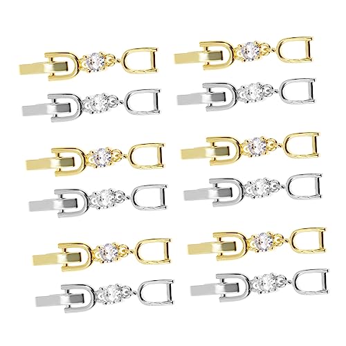 FONDOTIN 12 Stück Teiliges Verlängerungsketten Hochwertigem Material Lange Schmuckverbinder für Armbänder und Halsketten Glatte Oberfläche Kratzfest Weiß und Gold Geeignet für DIY schmuck von FONDOTIN