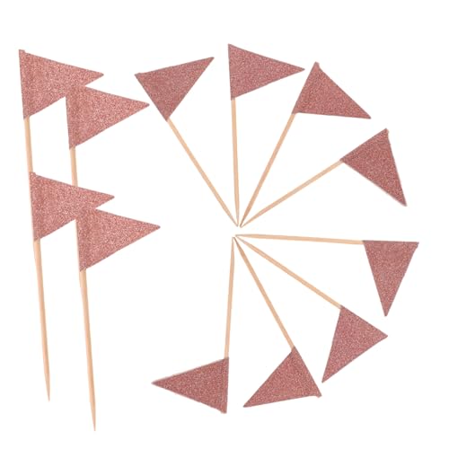 FONDOTIN 12 Stück Teiliges Zahnstocher mit Dreiecksfahnen Cake Topper Flags für Kuchen Käseplatten und Obst Vielseitige Dessert und Party Dekoration für Geburtstage und Hochzeiten FONDOTIN 12 Stück Teiliges Zahnstocher mit Dreiecksfahnen Cake Topper Flags für Kuchen Käseplatten und Obst Vielseitige Dessert und Party Dekoration für Geburtstage und Hochzeiten von FONDOTIN