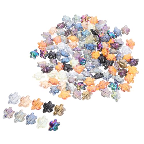 FONDOTIN 120 Stück Bunte Glasperlen Schildkröten Charms Lose Abstandshalter Perlen für Schmuckherstellung DIY Halskette Armband Basteln Handliche Leichte Glasperlen mit Glatter Oberfläche FONDOTIN 120 Stück Bunte Glasperlen Schildkröten Charms Lose Abstandshalter Perlen für Schmuckherstellung DIY Halskette Armband Basteln Handliche Leichte Glasperlen mit Glatter Oberfläche von FONDOTIN