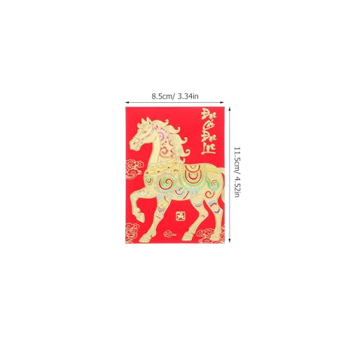 FONDOTIN 120 Stück Rote Umschläge Lunar Year Vietnamesisch Robustes Papier Traditionelle Hong Bao Geldumschläge für Glück Vielseitig für Frühlingsfest Hochzeit Geburtstag Symbol für von FONDOTIN