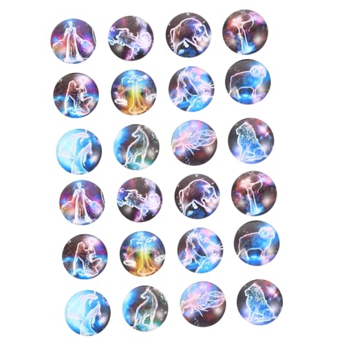 FONDOTIN 120 Stück Runde Glas Cabochons mit Sternzeichen mustern Langlebige Schmucksteine für DIY Schmuckherstellung Vielfältige Muster und Farben für Halsketten Ohrringe Armbänder und FONDOTIN 120 Stück Runde Glas Cabochons mit Sternzeichen mustern Langlebige Schmucksteine für DIY Schmuckherstellung Vielfältige Muster und Farben für Halsketten Ohrringe Armbänder und von FONDOTIN