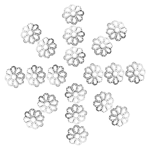FONDOTIN 1200 Stück Blütenperlen Kappen Metall Bead Caps für Schmuckherstellung DIY und Armbänder Silber Hochwertige Bastelmaterialien FONDOTIN 1200 Stück Blütenperlen Kappen Metall Bead Caps für Schmuckherstellung DIY und Armbänder Silber Hochwertige Bastelmaterialien von FONDOTIN