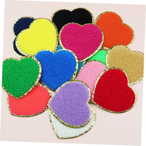 FONDOTIN 14 Stück Teiliges Herzförmige Selbstklebende Aufnäh patches in Verschiedenen Farben Verschleißfeste Stoffflicken für Kleidung Hüte Jacken DIY Bastel Dekorationszubehör FONDOTIN 14 Stück Teiliges Herzförmige Selbstklebende Aufnäh patches in Verschiedenen Farben Verschleißfeste Stoffflicken für Kleidung Hüte Jacken DIY Bastel Dekorationszubehör von FONDOTIN