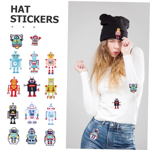 FONDOTIN 14 Stück Teiliges Niedliche Cartoon roboter Bügelflicken Bestickte Stoffflicken für Kleidung Jeans Jacken zum Aufbügeln und Nähen Vielseitige Reparatur Applikationen FONDOTIN 14 Stück Teiliges Niedliche Cartoon roboter Bügelflicken Bestickte Stoffflicken für Kleidung Jeans Jacken zum Aufbügeln und Nähen Vielseitige Reparatur Applikationen von FONDOTIN