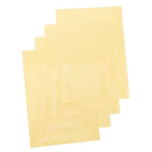 FONDOTIN 15 Blatt Transparente Runde PVC Aufkleber Selbstklebende Wasserfeste Siegel Etiketten für Verpackung Umschläge Geschenkverpackung pro Packung Vielseitig Einsetzbar für Büro und von FONDOTIN