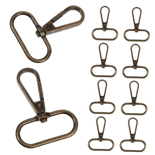 FONDOTIN 15 Stück Teiliges Karabinerhaken aus Zinklegierung Langlebige Verschleißfeste Drehverschlüsse in Antik bronzefarben für DIY Schmuckherstellung Schlüsselanhänger und FONDOTIN 15 Stück Teiliges Karabinerhaken aus Zinklegierung Langlebige Verschleißfeste Drehverschlüsse in Antik bronzefarben für DIY Schmuckherstellung Schlüsselanhänger und von FONDOTIN
