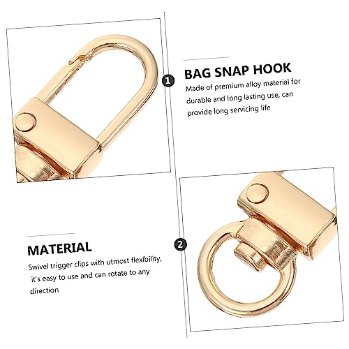 FONDOTIN 15 Stück Teiliges Metall Taschenhaken Drehbarer Karabiner Drehgelenk Klauenverschluss für DIY Hundehalsbänder Schlüsselanhänger Handtaschenriemen Langlebiger Legierungsclip FONDOTIN 15 Stück Teiliges Metall Taschenhaken Drehbarer Karabiner Drehgelenk Klauenverschluss für DIY Hundehalsbänder Schlüsselanhänger Handtaschenriemen Langlebiger Legierungsclip von FONDOTIN