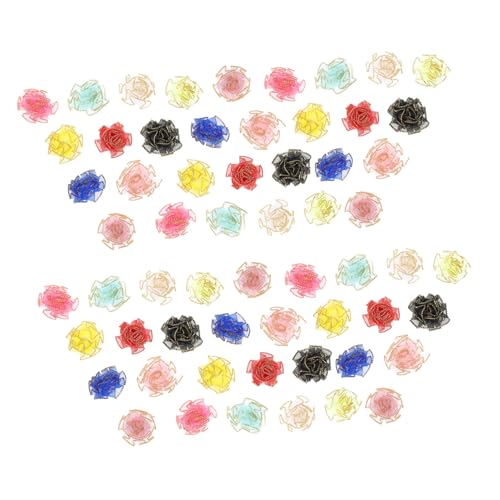 FONDOTIN 150 Stück Künstliche Nelkenblüten mit Goldumrandetem Mesh Lichtechte Stabile Bastelblumen für Hochzeit Haaraccessoires Kleider Nähen und Dekoration von FONDOTIN