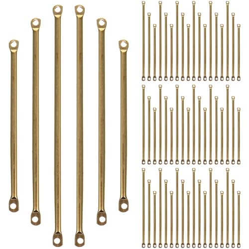 FONDOTIN 150 Stück Kupfer Schmuckverbinder Stäbe für DIY Schmuckherstellung Ohrhänger Halsketten und Armbänder Langlebige Schmuckteile in Vielseitig Einsetzbar FONDOTIN 150 Stück Kupfer Schmuckverbinder Stäbe für DIY Schmuckherstellung Ohrhänger Halsketten und Armbänder Langlebige Schmuckteile in Vielseitig Einsetzbar von FONDOTIN