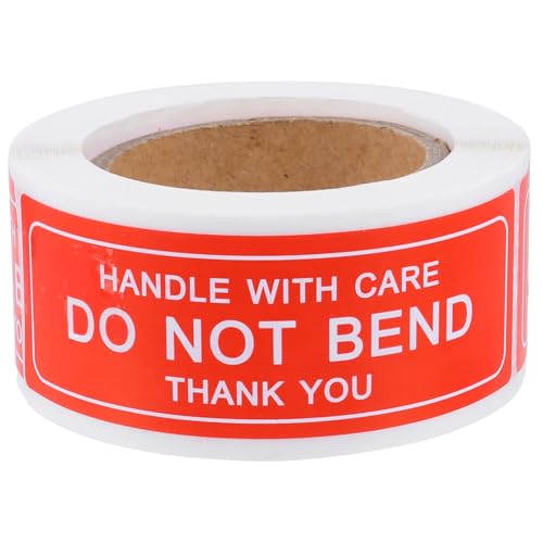 FONDOTIN 150 Stück Warnaufkleber Fragile Sticker Selbstklebend Versandetiketten Handle With Care Hinweis für Kartons Pakete Paletten FONDOTIN 150 Stück Warnaufkleber Fragile Sticker Selbstklebend Versandetiketten Handle With Care Hinweis für Kartons Pakete Paletten von FONDOTIN