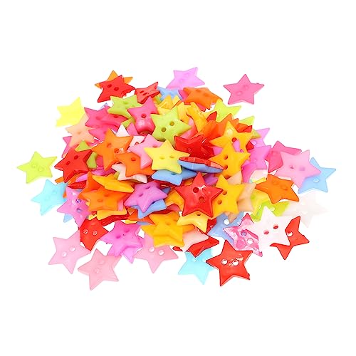 FONDOTIN 150Stücke Harz Farbige Fünfzackige Sternknöpfe für DIY Handwerk Knöpfe für Kleidung Taschen Hüte und Babybekleidung für Scrapbooking und Projekte FONDOTIN 150Stücke Harz Farbige Fünfzackige Sternknöpfe für DIY Handwerk Knöpfe für Kleidung Taschen Hüte und Babybekleidung für Scrapbooking und Projekte von FONDOTIN