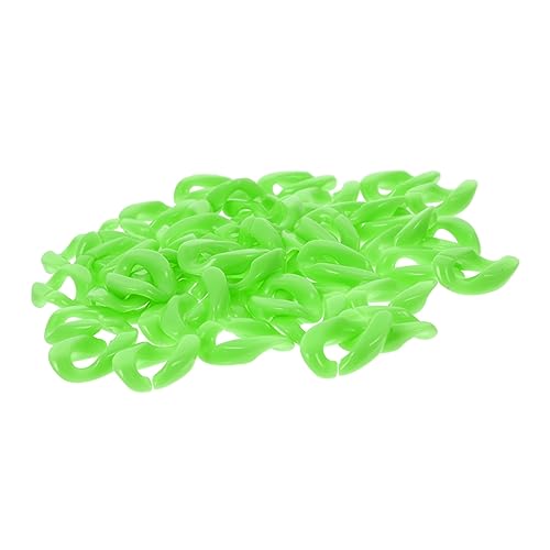 FONDOTIN 150Stücke Verbindungsringe Abnehmbare Schnallen für DIY Schmuckzubehör Leuchtendes Farbdesign für Armbänder und Halsketten Praktisch und Langlebig von FONDOTIN
