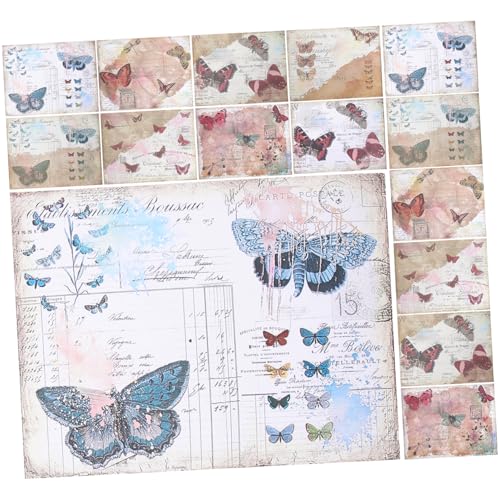 FONDOTIN 16 Stück Teiliges Vintage Scrapbooking Dekorpapier Großformatige Englische Hintergrundpapiere mit Klaren Mustern Vielseitig für Tagebücher Fotoalben Karten und DIY Bastelprojekte FONDOTIN 16 Stück Teiliges Vintage Scrapbooking Dekorpapier Großformatige Englische Hintergrundpapiere mit Klaren Mustern Vielseitig für Tagebücher Fotoalben Karten und DIY Bastelprojekte von FONDOTIN