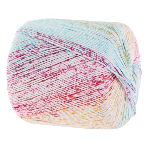 FONDOTIN 1Rolle Baumwollgarn Strick und Häkelmaterial für DIY Projekte Vielseitig Einsetzbar für Pullover Hüte Schals und Decken Angenehm Weich und Haltbar von FONDOTIN