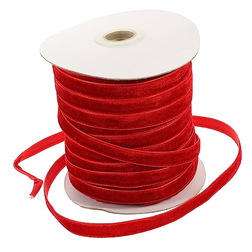 FONDOTIN 1Rolle Breites Samtband Multifunktionales Geschenkverpackungsband für DIY Kunstprojekte Schleifen und Dekorationen für Feste und Feiern Yards Hochwertige von FONDOTIN