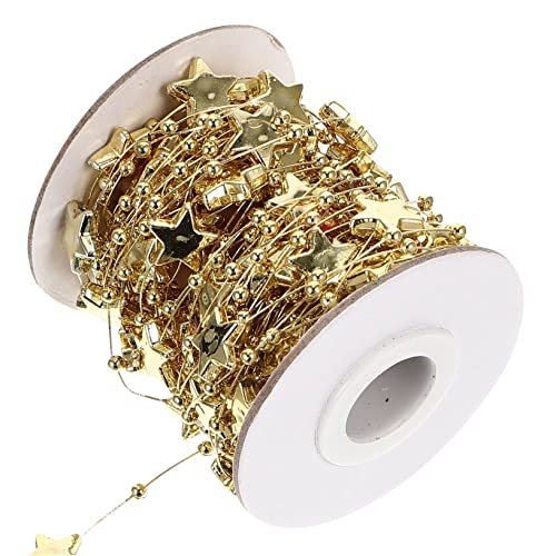 FONDOTIN 1Rolle Perlenschnur für Halskette und Armband Goldene Sternperlen Multifunktionale Schnur für DIY Schmuck für Partys und Dekoration Langlebig und Vielseitig FONDOTIN 1Rolle Perlenschnur für Halskette und Armband Goldene Sternperlen Multifunktionale Schnur für DIY Schmuck für Partys und Dekoration Langlebig und Vielseitig von FONDOTIN
