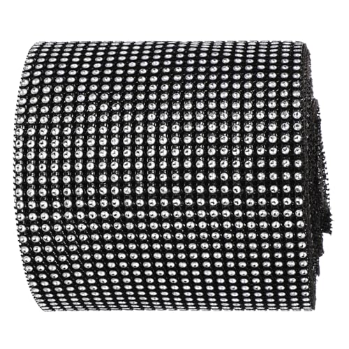 FONDOTIN 1Rolle Strassbandrolle Glänzendes Strass Wickelband für DIY Dekorationen für Hochzeit Kunsthandwerk und Projekte Strapazierfähig und Leicht zu Handhaben von FONDOTIN