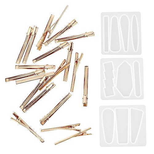 FONDOTIN 1Satz Silikon Haarspange Form DIY Epoxidharz Gießform für Haaraccessoires Einfache Anwendung Hohe Verschleißfestigkeit für Bastelprojekte von FONDOTIN