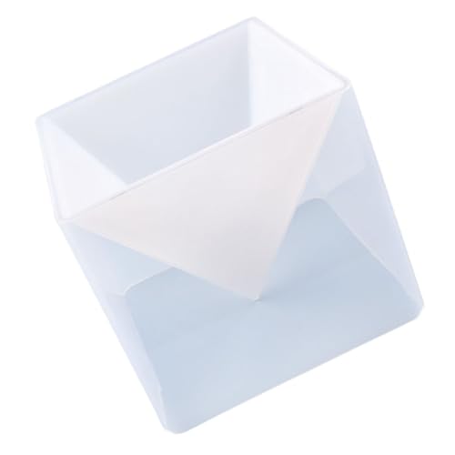 FONDOTIN 1Stück DIY Pyramidenform Gießform Organizer Box für Kunsthandwerk Schmuck Dekoration Wiederverwendbar Leicht zu Reinigen für Bastelprojekte von FONDOTIN