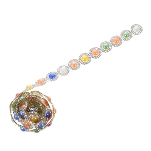 FONDOTIN 1Stück Glitzerndes Strassband für DIY Projekte Diamantband Breit für Hochzeiten Geburtstagsfeiern und Dekorationen Funkelnd und Zuschneidbar von FONDOTIN