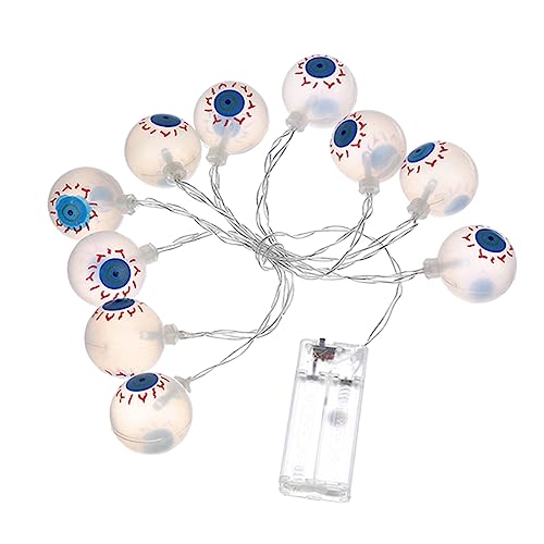 FONDOTIN 1Stück Halloween Augen Förmige LED Lichterkette Dekorationslampe Für Innen Warmweiße Lichter Für Partys Und Feiertage Batteriebetrieben Gruselige Für Halloween FONDOTIN 1Stück Halloween Augen Förmige LED Lichterkette Dekorationslampe Für Innen Warmweiße Lichter Für Partys Und Feiertage Batteriebetrieben Gruselige Für Halloween von FONDOTIN