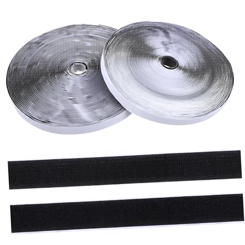 FONDOTIN 2 Rollen Selbstklebendes Klettband Breit Lang Stark Haftend für Glatte Oberflächen Wandfreundlich Vielseitig Einsetzbar zum Befestigen und Organisieren FONDOTIN 2 Rollen Selbstklebendes Klettband Breit Lang Stark Haftend für Glatte Oberflächen Wandfreundlich Vielseitig Einsetzbar zum Befestigen und Organisieren von FONDOTIN