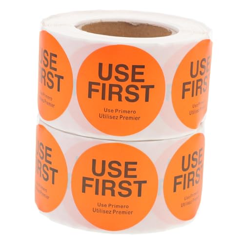 FONDOTIN 2 Rollen Use First Lageretiketten Klebeetiketten Vorratskontrolle Lebensmittel Aufkleber Orange Selbstklebend Restaurant Aufbewahrung Verpackung FONDOTIN 2 Rollen Use First Lageretiketten Klebeetiketten Vorratskontrolle Lebensmittel Aufkleber Orange Selbstklebend Restaurant Aufbewahrung Verpackung von FONDOTIN