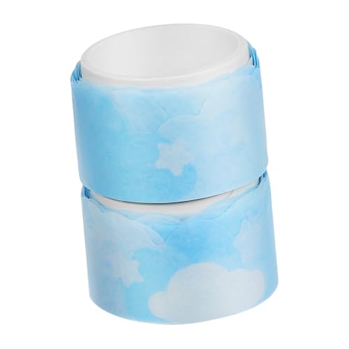 FONDOTIN 2 Rollen Washi Tape Blau Wolken Motiv Dekoratives Klebeband Scrapbook Zubehör DIY Journaling Supplies Leicht Anzuwenden Strapazierfähiges Masking Tape Geschenkverpackung FONDOTIN 2 Rollen Washi Tape Blau Wolken Motiv Dekoratives Klebeband Scrapbook Zubehör DIY Journaling Supplies Leicht Anzuwenden Strapazierfähiges Masking Tape Geschenkverpackung von FONDOTIN