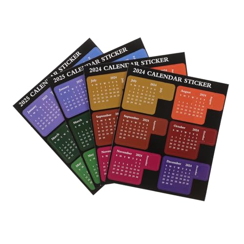FONDOTIN 2 Sätze Kalenderaufkleber Monate Selbstklebend Bunte Planer Sticker Notizbuch Index Aufkleber Kleine Haftnotizen Für Organisation Büro Schule Terminkalender FONDOTIN 2 Sätze Kalenderaufkleber Monate Selbstklebend Bunte Planer Sticker Notizbuch Index Aufkleber Kleine Haftnotizen Für Organisation Büro Schule Terminkalender von FONDOTIN