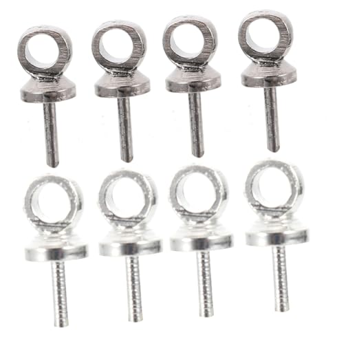 FONDOTIN 2 Sätze Kupfer Ösenschrauben Selbstschneidende Schmuckhaken DIY Perlen Anhänger Zubehör für Armband Halskette Basteln von FONDOTIN