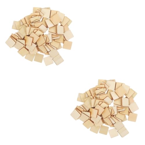 FONDOTIN 2 Sätze Natürliche Holzplatten Diy Bastelzubehör Unvollendete Quadratische Holzstücke Für Kreative Projekte Für Kunst Und Dekoration 100 Stück * 2 FONDOTIN 2 Sätze Natürliche Holzplatten Diy Bastelzubehör Unvollendete Quadratische Holzstücke Für Kreative Projekte Für Kunst Und Dekoration 100 Stück * 2 von FONDOTIN