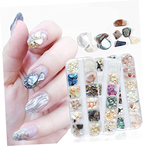 FONDOTIN 2 Sätze Natürliche Muschelflocken Nageldekorationen Maniküre Zubehör für DIY Nail Art Langlebige Leichte Nagelornamente für Kreative Fingernägel FONDOTIN 2 Sätze Natürliche Muschelflocken Nageldekorationen Maniküre Zubehör für DIY Nail Art Langlebige Leichte Nagelornamente für Kreative Fingernägel von FONDOTIN