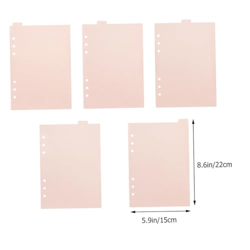 FONDOTIN 2 Sätze PP Index register Trennblätter für Schnellhefter und Notizbücher Farbiges Papier Ordnertrenner mit Löchern Praktische Organizer für Schule und Büro FONDOTIN 2 Sätze PP Index register Trennblätter für Schnellhefter und Notizbücher Farbiges Papier Ordnertrenner mit Löchern Praktische Organizer für Schule und Büro von FONDOTIN