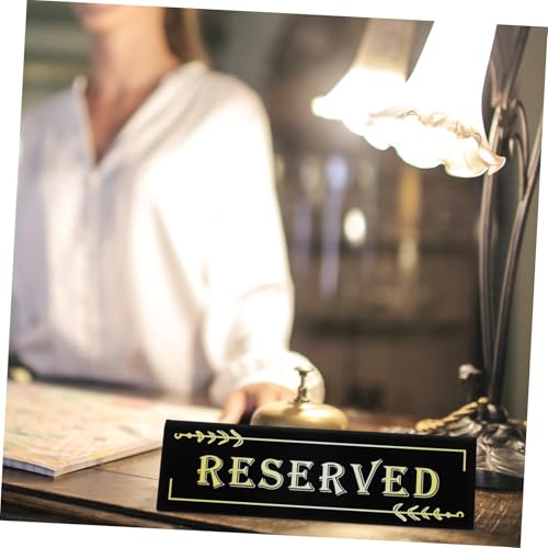 FONDOTIN 2 Stück Acryl Tischschild Doppelseitiges Reserviert Zeichen Eleganter Förmiger Aufsteller Robustes und Bruchsicheres Material für Restaurant Hochzeit Veranstaltung von FONDOTIN