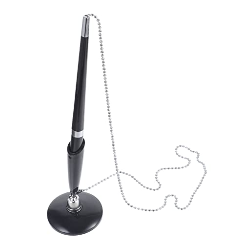 FONDOTIN 2 Stück Business Unterschriften Kugelschreiber mit Kette Ergonomisch Glattes Schreiben Tischhalterung PP Kunststoff für Büro Bank und Hotel FONDOTIN 2 Stück Business Unterschriften Kugelschreiber mit Kette Ergonomisch Glattes Schreiben Tischhalterung PP Kunststoff für Büro Bank und Hotel von FONDOTIN