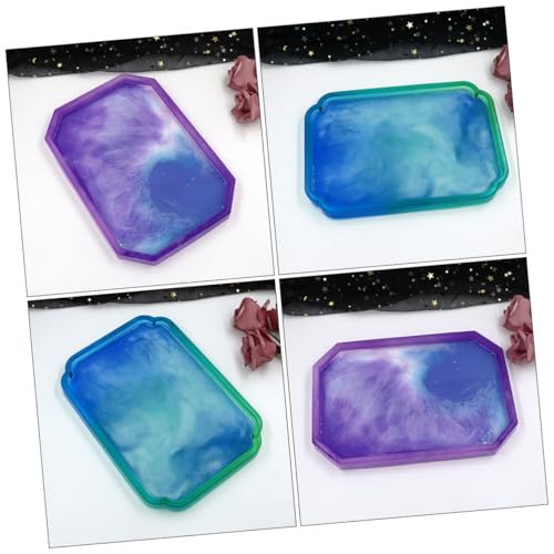 FONDOTIN 2 Stück DIY Resin Gießform für Achteckiges Platten tablett Kreative Desktop Obst Snack schale Vielseitige Silikonform für Aufbewahrung und Dekoration FONDOTIN 2 Stück DIY Resin Gießform für Achteckiges Platten tablett Kreative Desktop Obst Snack schale Vielseitige Silikonform für Aufbewahrung und Dekoration von FONDOTIN
