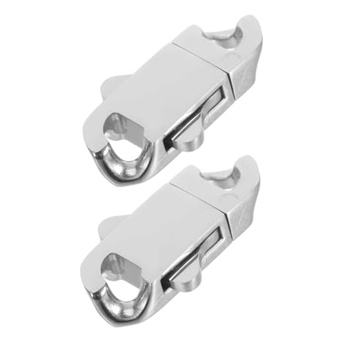 FONDOTIN 2 Stück Edelstahl Federschnalle Schmuck Federklammern Verschlüsse Edelstahl Kettenverschluss Halsketten Verbindungsverschluss Metall Federhaken Federverschluss FONDOTIN 2 Stück Edelstahl Federschnalle Schmuck Federklammern Verschlüsse Edelstahl Kettenverschluss Halsketten Verbindungsverschluss Metall Federhaken Federverschluss von FONDOTIN