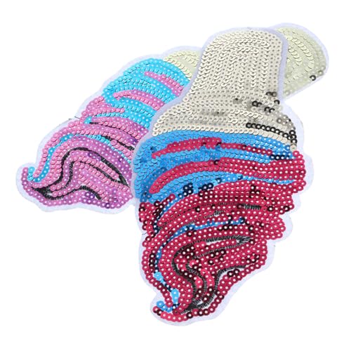 FONDOTIN 2 Stück Eiscreme Pailletten Aufnäher Bügelflicken zum Aufbügeln und Aufnähen Vielseitige DIY Stoffpatches für Kleidung Rucksack Hut Schuhe Langlebige Sichere Reparatur und FONDOTIN 2 Stück Eiscreme Pailletten Aufnäher Bügelflicken zum Aufbügeln und Aufnähen Vielseitige DIY Stoffpatches für Kleidung Rucksack Hut Schuhe Langlebige Sichere Reparatur und von FONDOTIN