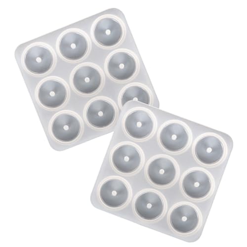 FONDOTIN 2 Stück Epoxidharz Silikonform für DIY Halsketten Anhänger Flexible Langlebige Silikonform in Sicherheitsknopf Design zum Gießen von Schmuck und Bastelarbeiten FONDOTIN 2 Stück Epoxidharz Silikonform für DIY Halsketten Anhänger Flexible Langlebige Silikonform in Sicherheitsknopf Design zum Gießen von Schmuck und Bastelarbeiten von FONDOTIN