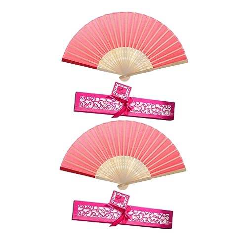 FONDOTIN 2 Stück Faltbarer Chinesischer Handfächer mit Seidenstoff Klassischer Stil Kompakt und Dekorativ für Sommer Party Hochzeit für Damen mit Box FONDOTIN 2 Stück Faltbarer Chinesischer Handfächer mit Seidenstoff Klassischer Stil Kompakt und Dekorativ für Sommer Party Hochzeit für Damen mit Box von FONDOTIN