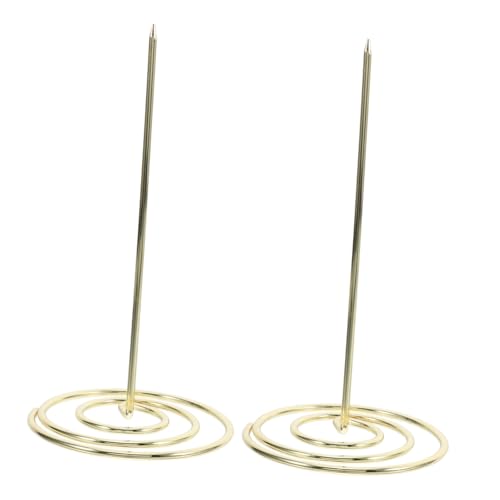 FONDOTIN 2 Stück Goldene Menühalter Metall Zettelspießer mit Rundem Sockel Rostfrei und Sicher Vielseitig als Quittungshalter Rechnungsmappe und Memo Organizer für Büro Restaurant und FONDOTIN 2 Stück Goldene Menühalter Metall Zettelspießer mit Rundem Sockel Rostfrei und Sicher Vielseitig als Quittungshalter Rechnungsmappe und Memo Organizer für Büro Restaurant und von FONDOTIN