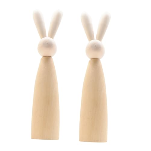 FONDOTIN 2 Stück Hasendekoration Aus Holz Miniatur-tierfiguren Graffiti-handwerk Graffiti-hasen Aus Holz Basteln Hasenfiguren Cartoon-kaninchen-ornamente Kaninchendekoration Süße Figuren FONDOTIN 2 Stück Hasendekoration Aus Holz Miniatur-tierfiguren Graffiti-handwerk Graffiti-hasen Aus Holz Basteln Hasenfiguren Cartoon-kaninchen-ornamente Kaninchendekoration Süße Figuren von FONDOTIN