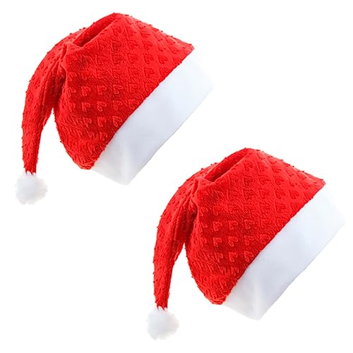 FONDOTIN 2 Stück Herz Weihnachtsmütze Hüte Herzmuster Mütze Weihnachtskostüm Mütze Verrückte Mütze Weihnachts Fedora Mütze Weihnachts Kopfbedeckung Weihnachts Accessoires FONDOTIN 2 Stück Herz Weihnachtsmütze Hüte Herzmuster Mütze Weihnachtskostüm Mütze Verrückte Mütze Weihnachts Fedora Mütze Weihnachts Kopfbedeckung Weihnachts Accessoires von FONDOTIN