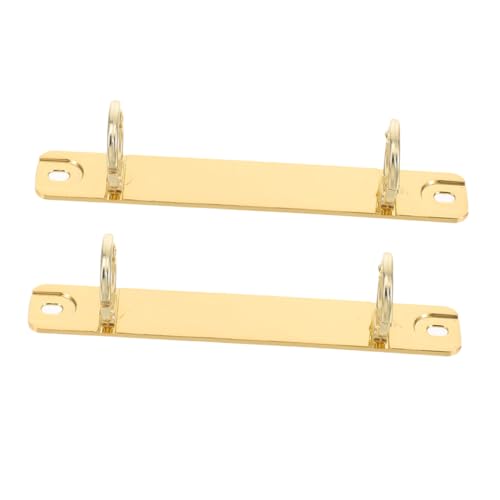 FONDOTIN 2 Stück Metall Bindemechanismus O ringe Ersatzringbinder für Loseblatt Ordner Notizbuch Hefter Clips Langlebig Vielseitig Einsetzbar von FONDOTIN
